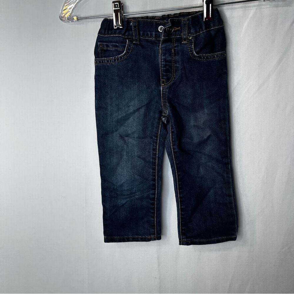 The Children's Place Dark Blue Straight Leg Toddler 2T Boys Kids Jeans